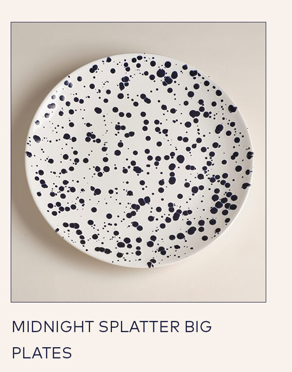 Midnight Splatter Big Plates
