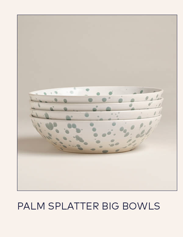 Palm Splatter Big Bowls