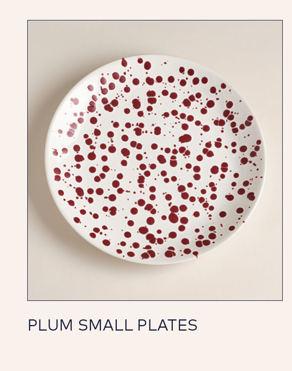 Plum Splatter Small Plates