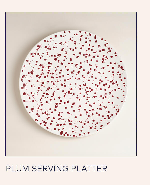 Plum Serving Platter