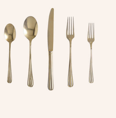 Vintage Gold Crescent Flatware