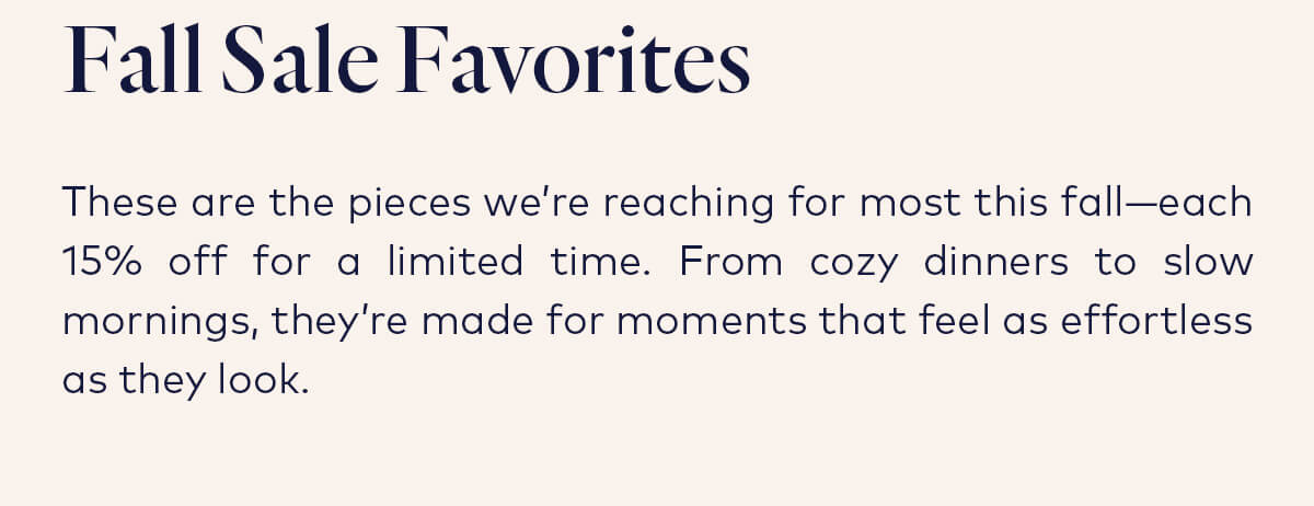 Fall Sale Favorites