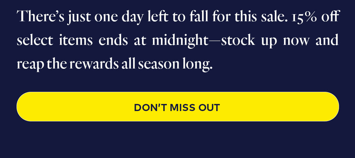 Don't Miss Out