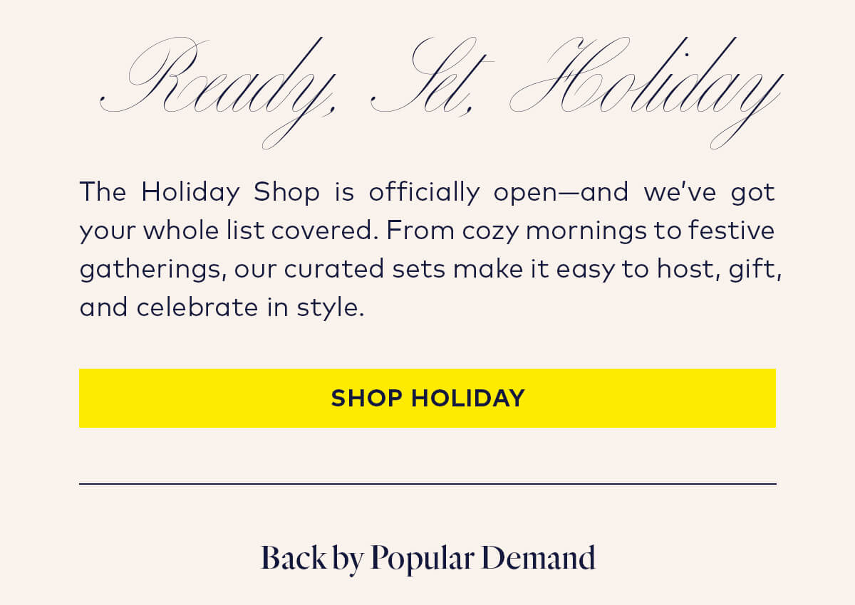 Shop Holiday