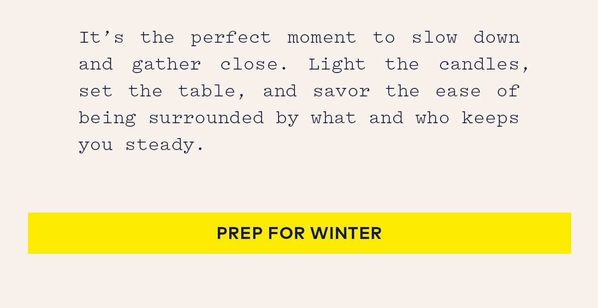 Prep for Winter