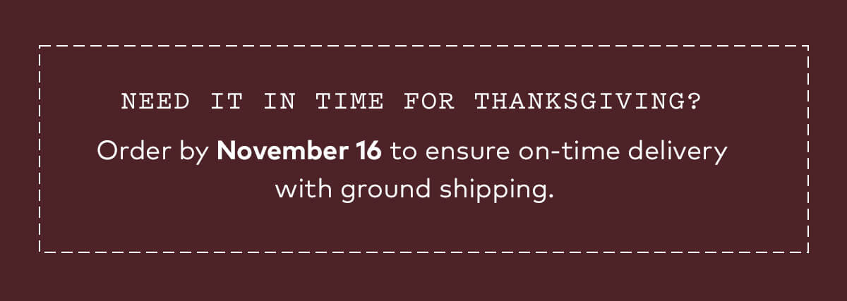 Shipping cutoff