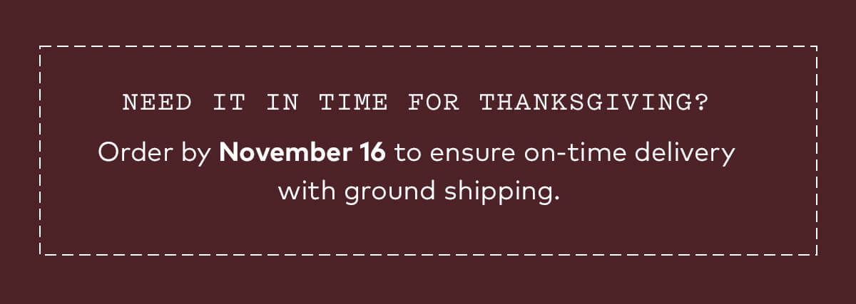 Holiday Shipping