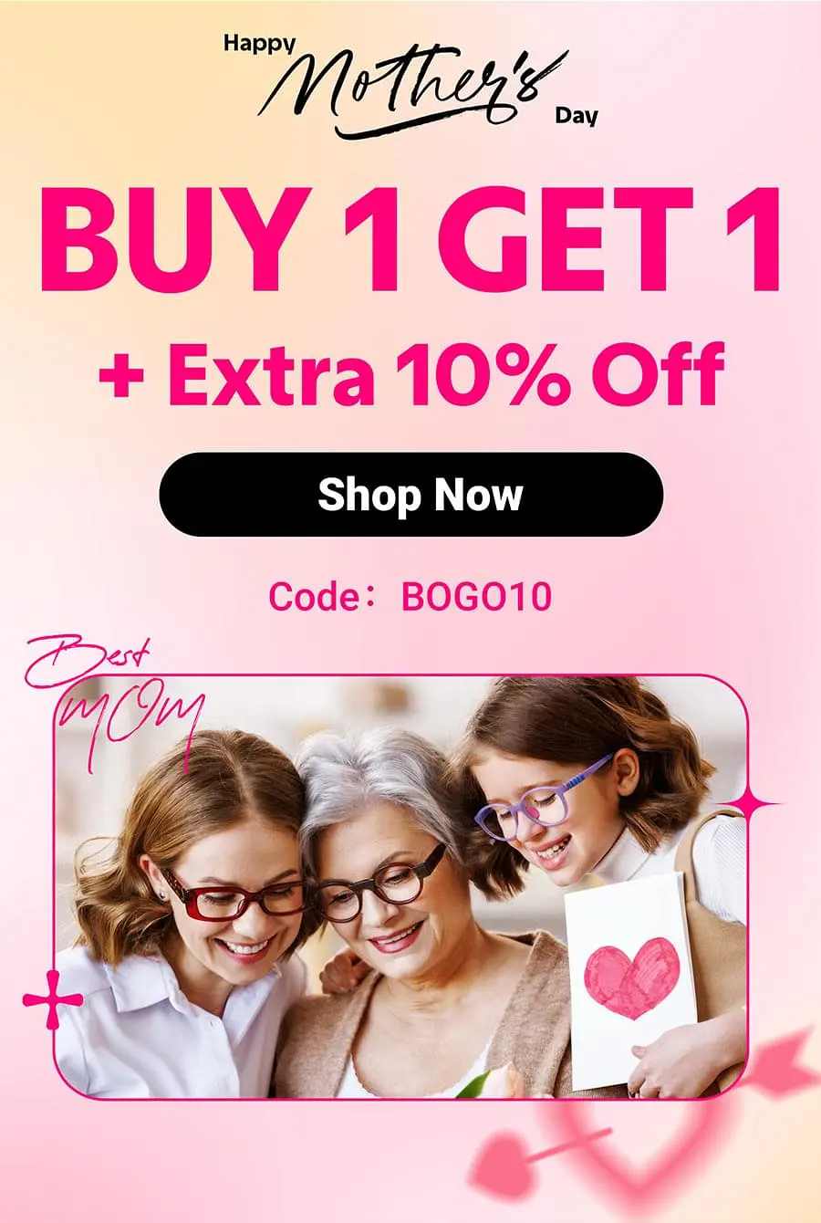 Mother’s Day Sale 2026: BOGO + Extra 10% Off All Eyewear