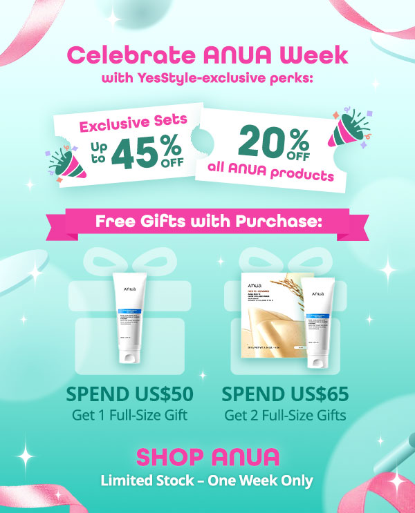 🌿Only at YesStyle: ANUA Deals You’ll Love!