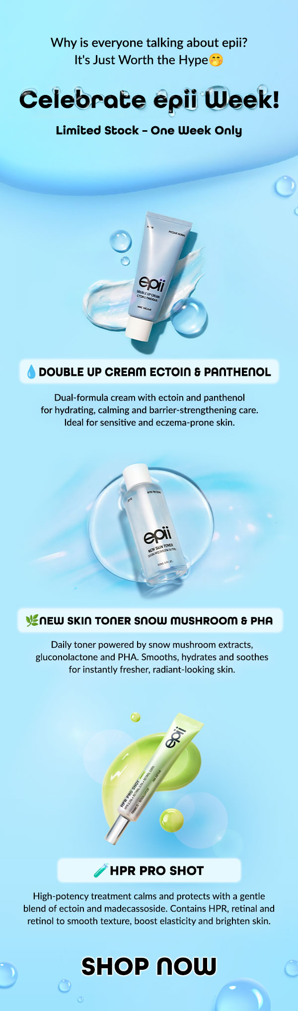 Trending Now: epii Essentials 40% OFF