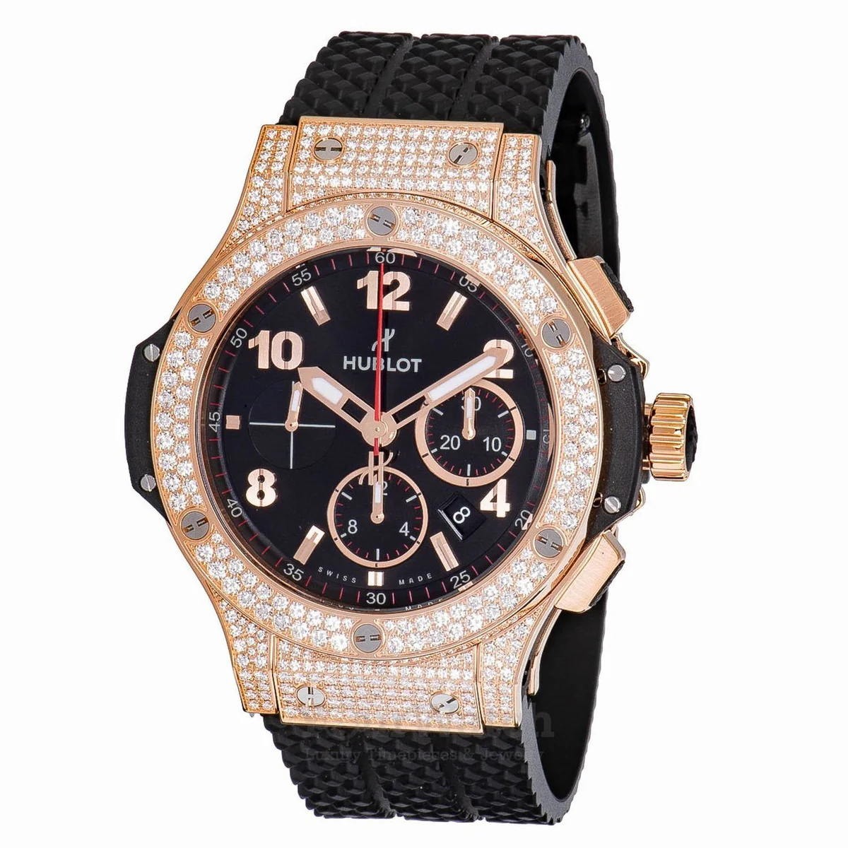 Hublot Big Bang Rose Gold With Diamonds 44mm Men's Watch 301.PX.130.RX.174