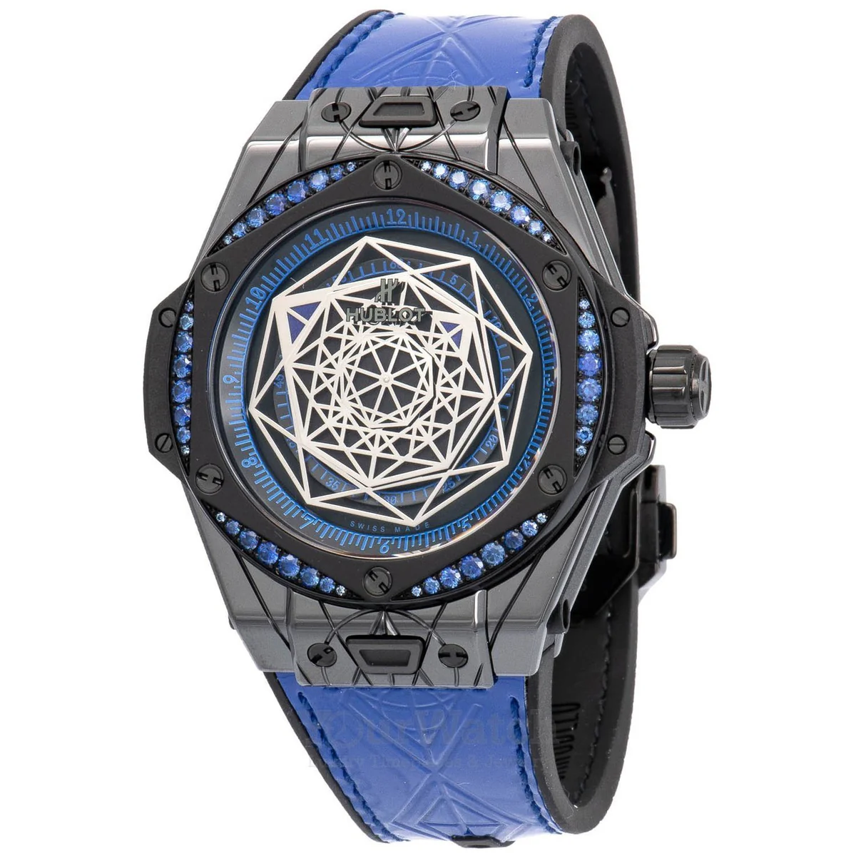 Hublot Big Bang Sang Bleu All Black Blue 39mm Men's Watch 465.CS.1119.VR.1201.MXM18