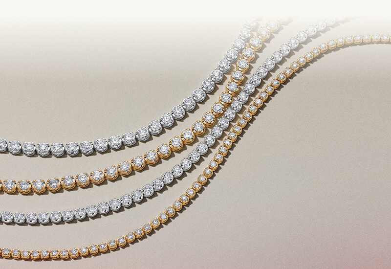 Image showcasing beautiful tennis bracelets.