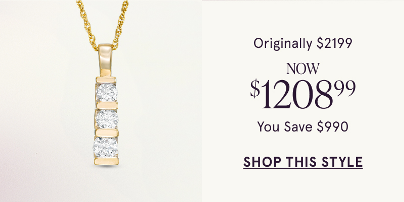 Originally $2199  Now $1208.99 You Save $990. Click here to Shop This Style.