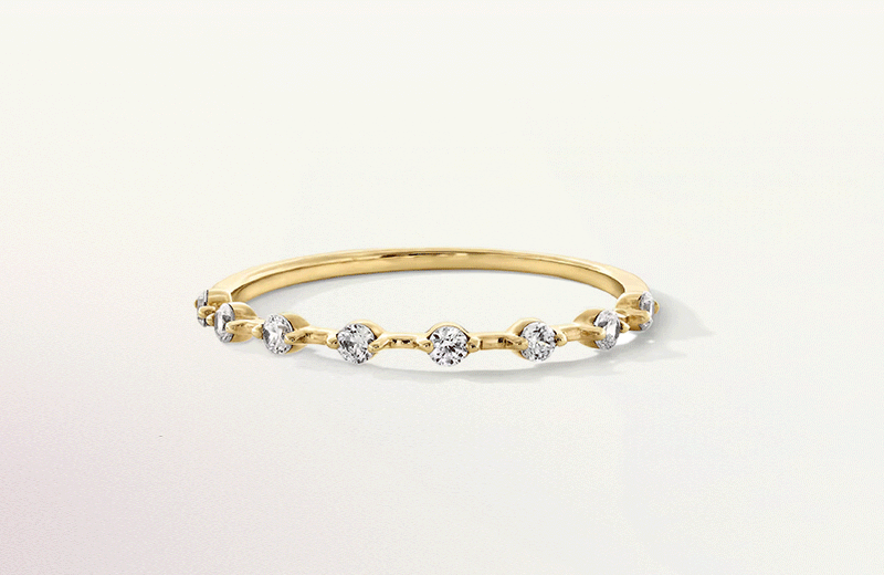 Gif showcasing elegant Gold Jewelries - Ring, Earrings, Bracelet