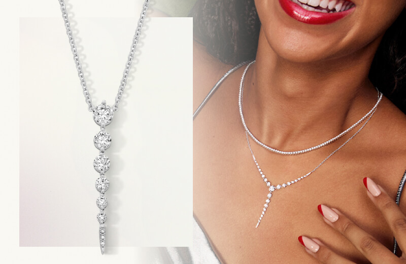 A woman wearing Stellar Allure Necklaces 