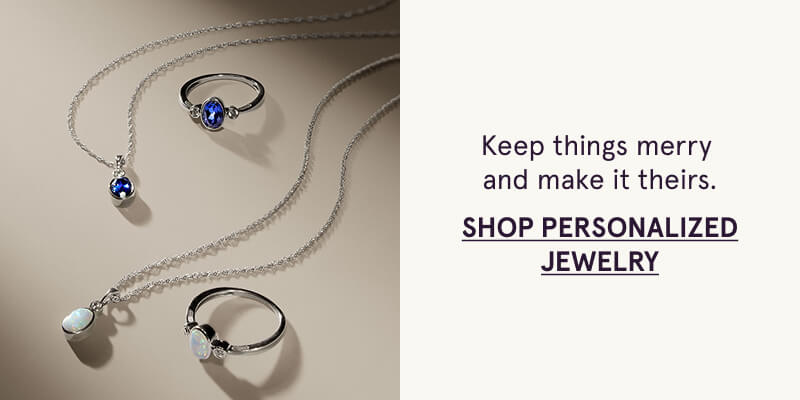 Keep things merry  and make it theirs. Click here to shop personalized jewelry