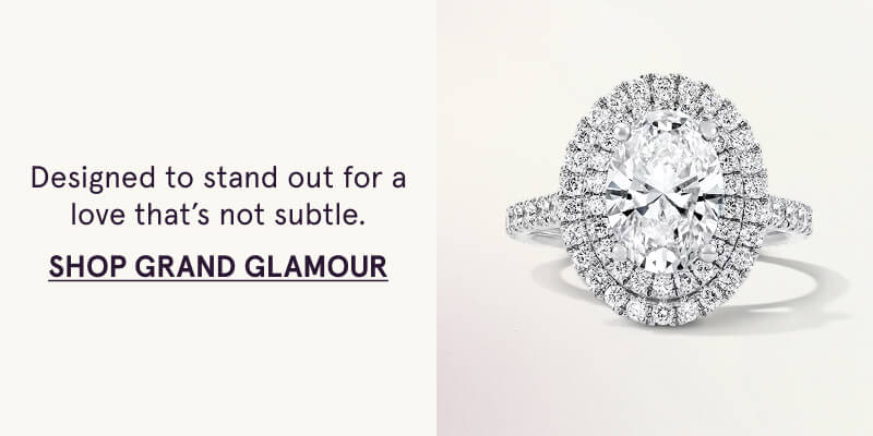 Designed to stand out for a love that’s not subtle. Click here to shop grand glamour