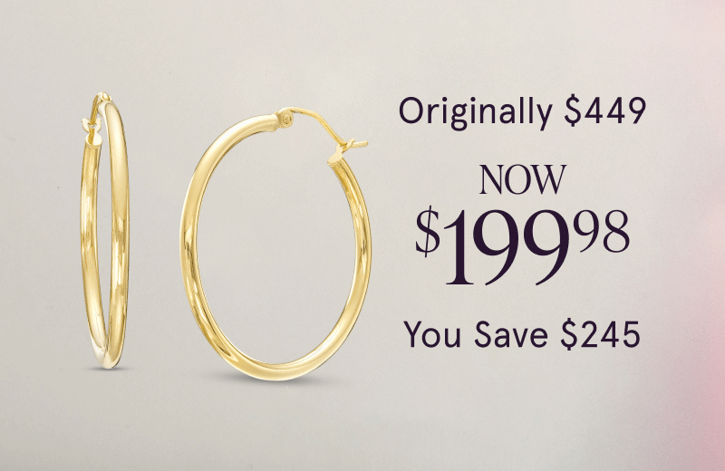 GIF showcasing stunning jewelry, and their current Ticket Price from $199.98 - $699.98