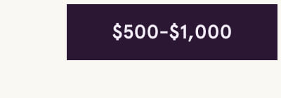 $500 - $1000 