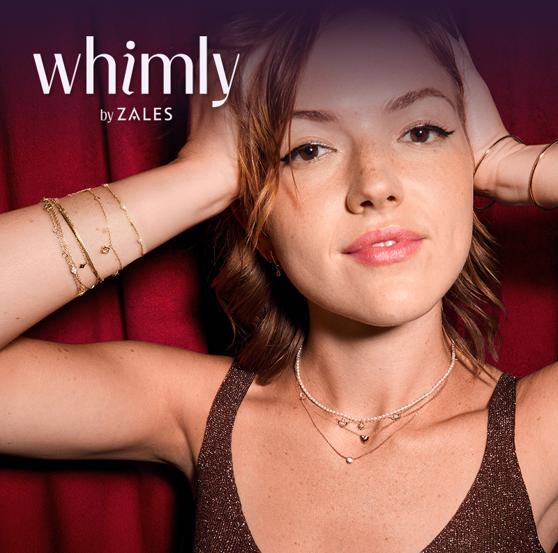 Image of girl in Whimly jewelry