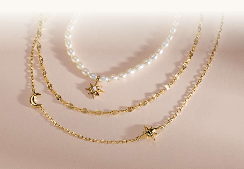 Image showcasing elegant Necklaces.