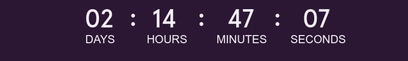 Countdown timer.