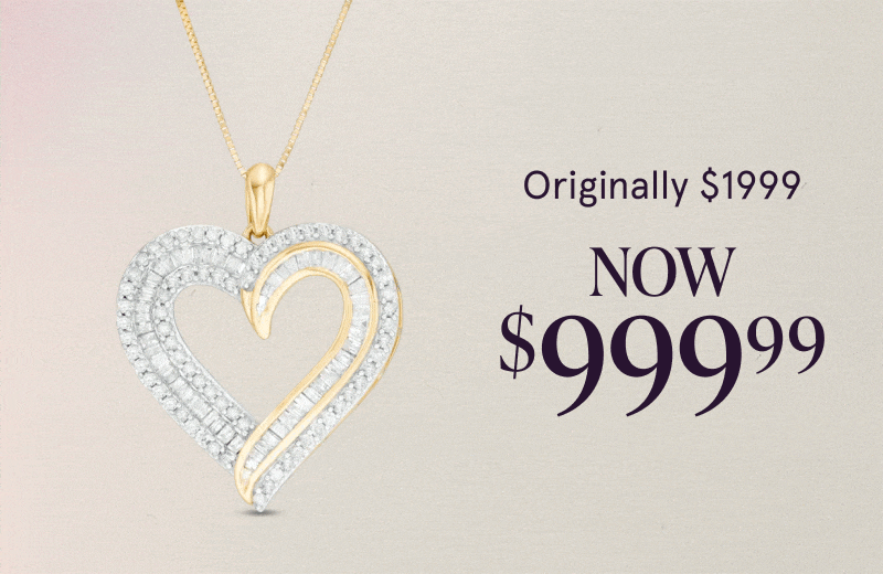 Rotating images of gold and gemstone jewelry on sale.