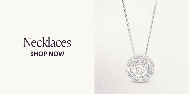 A diamond necklace. Necklaces. Click here to shop now