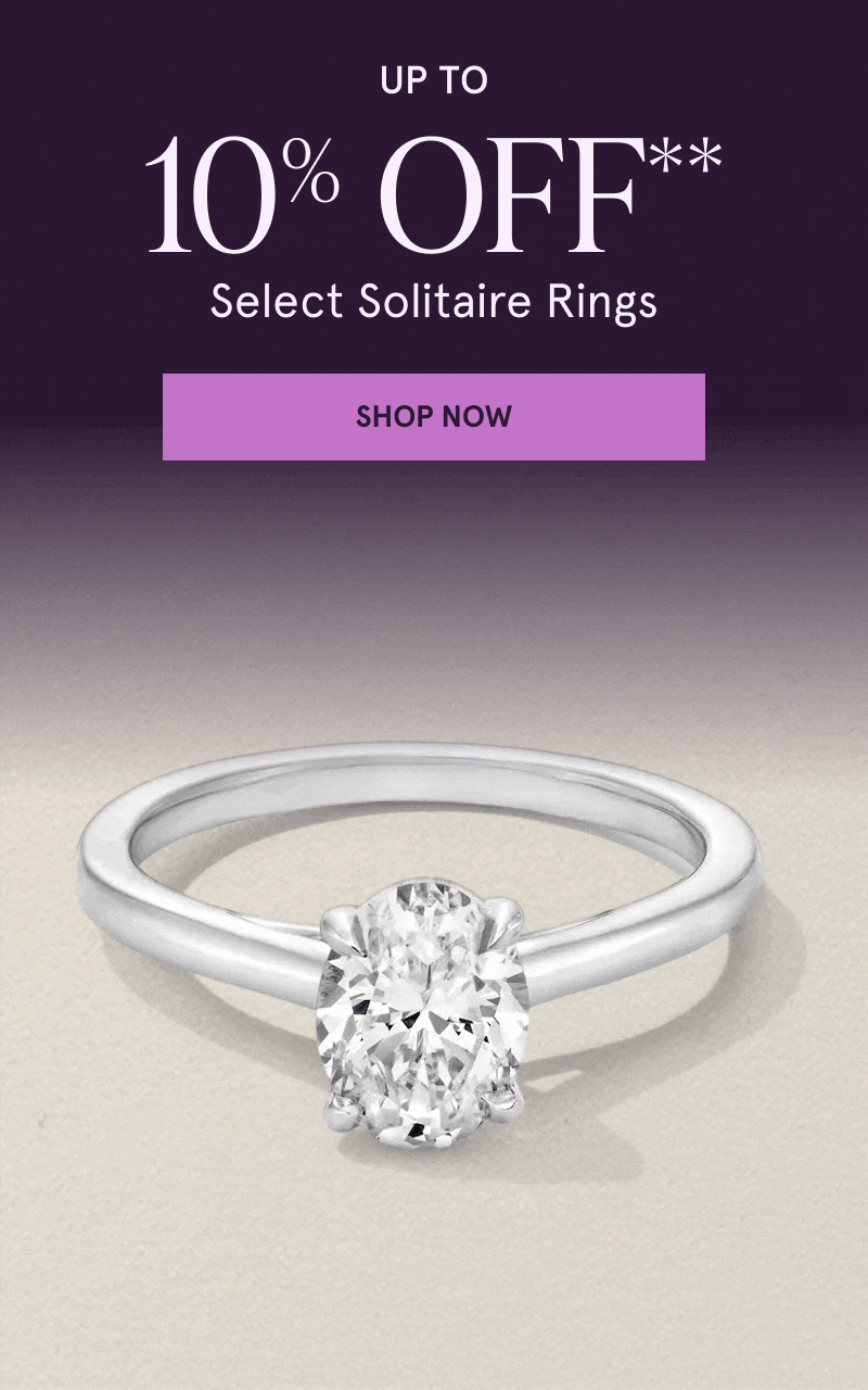 Rotating images of diamond solitaire rings. Up to 10% off select solitaire rings. Click here to shop now