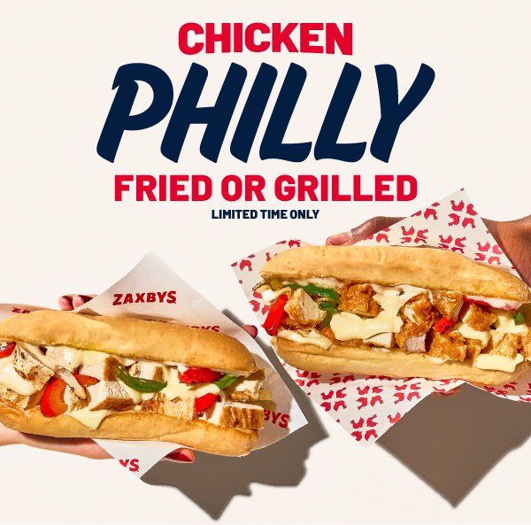 The Chicken Philly is BACK! Get it Fried or Grilled. 