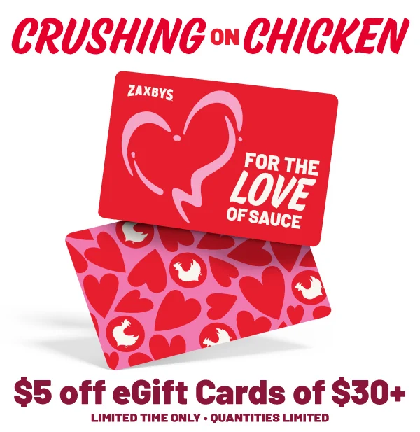 Get $5 Off eGift Cards of $30+ for your valentine! 