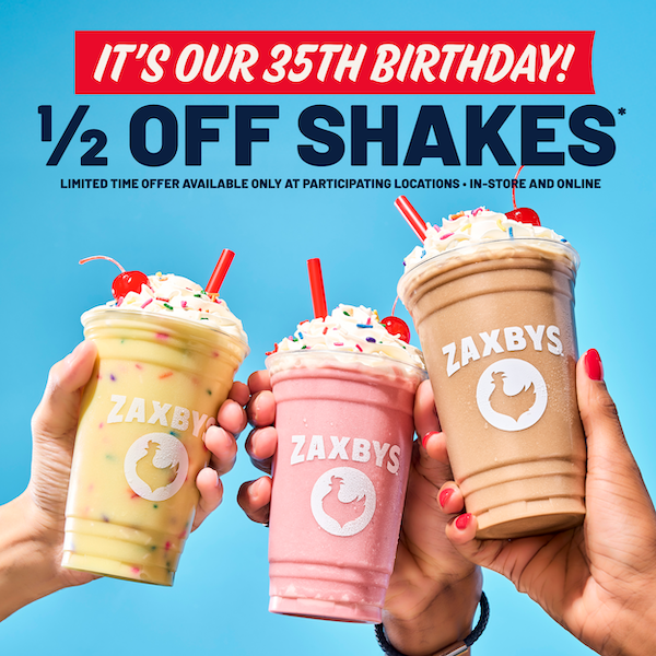 1/2 Off Shakes thru 6/1! 