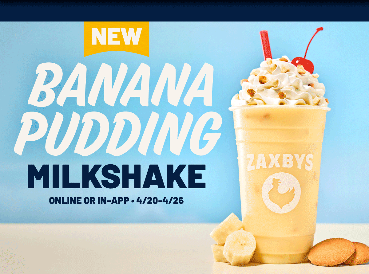 Try our NEW Banana Pudding Milkshake! 