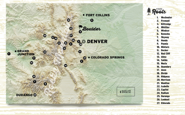 ROCKIES ROOTED MAP OF STYLES