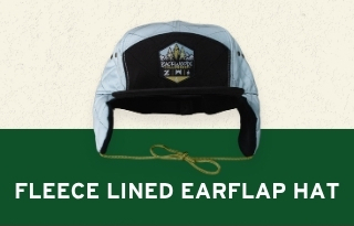 Fleece lined earflap hat