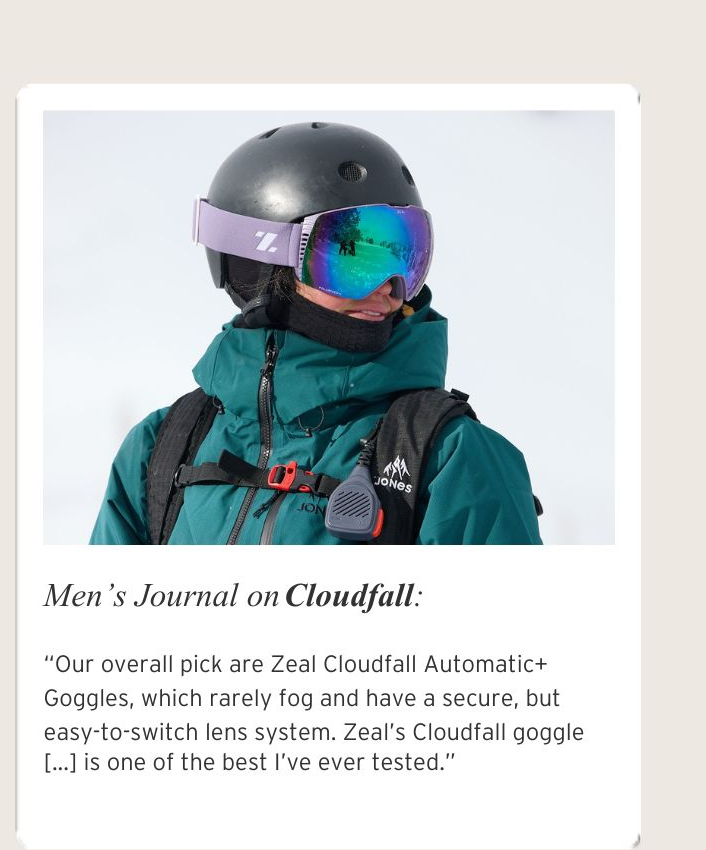MEN'S JOURNAL ON CLOUDFALL
