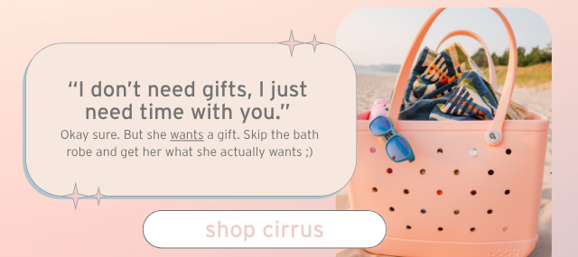 "I DON'T NEED GIFTS"