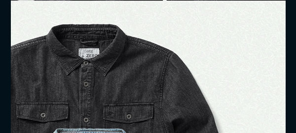 SHOP 100% COTTON DENIM WORK SHIRT 