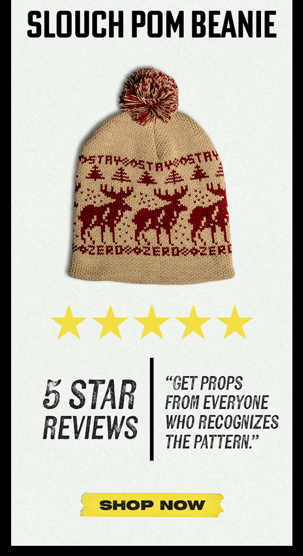 SLOUCH POM BEANIE