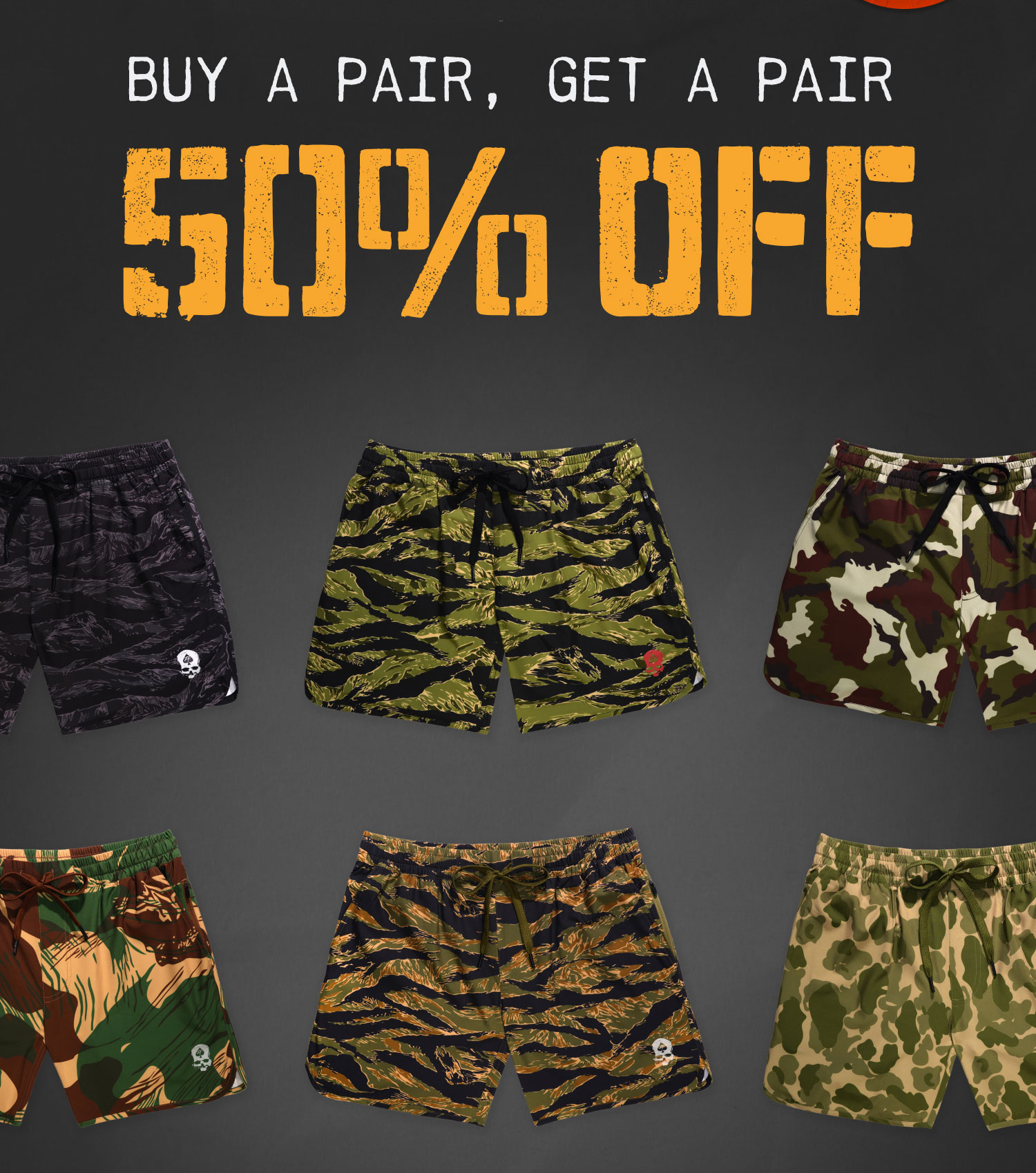 BUY A PAIR OF ZERO SHORTS, GET PAIR 50% OFF
