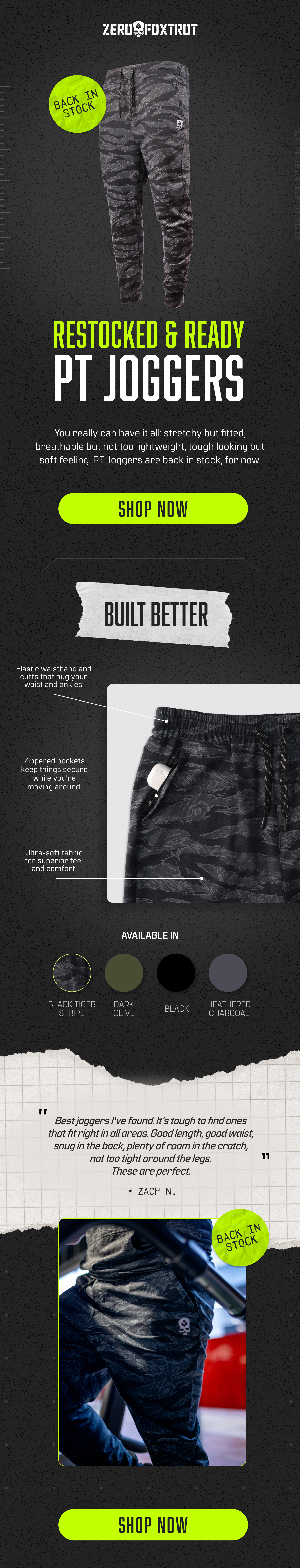 PT Joggers Back In Stock!