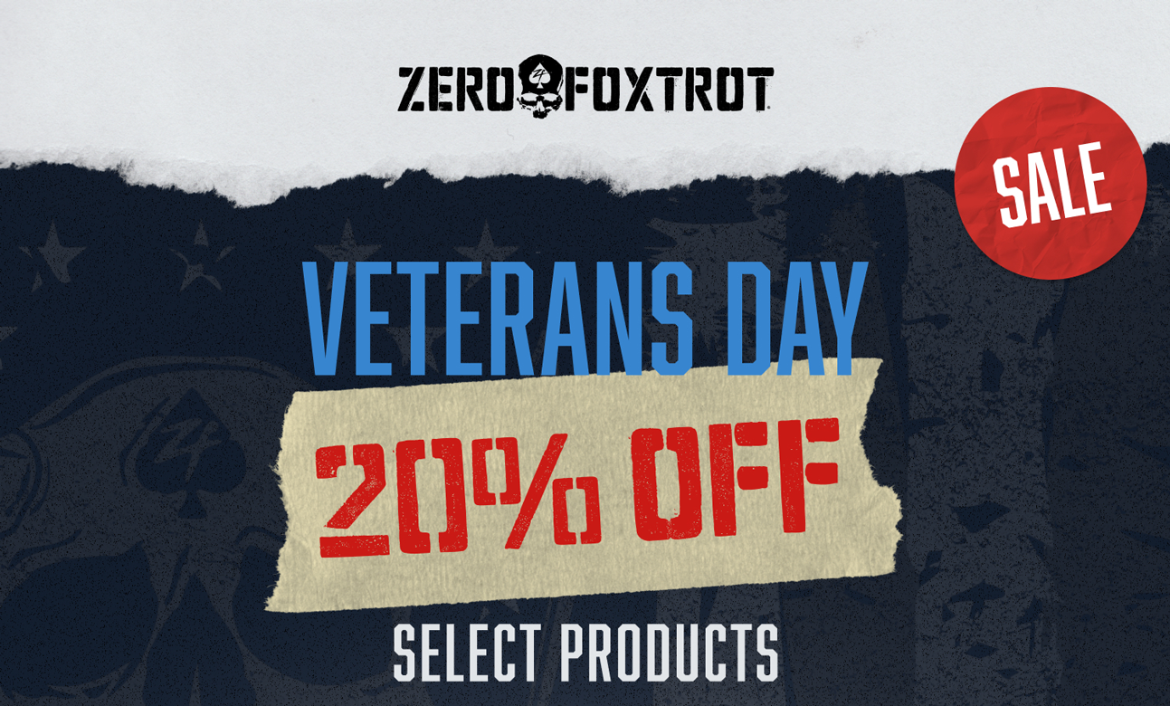 VETERANS DAY 20% OFF SELECT PRODUCTS.