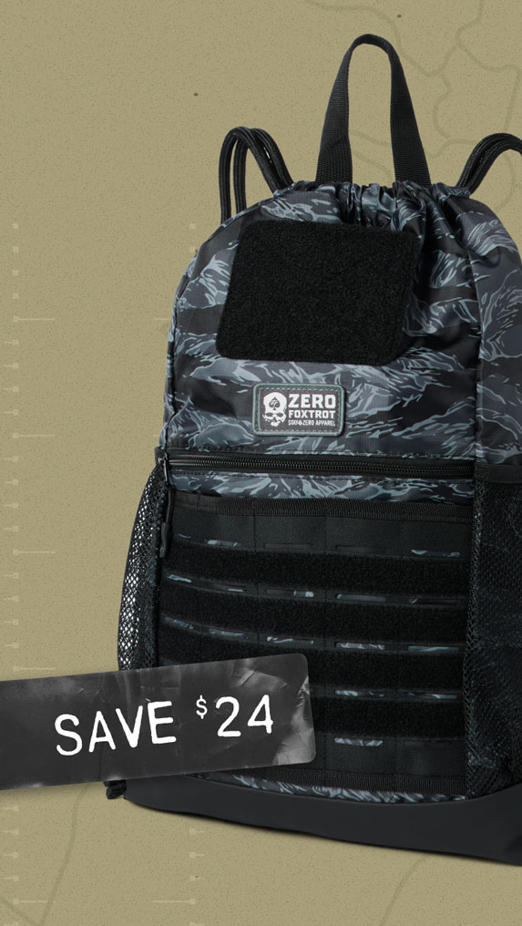 Save $24 off TAC Drawstring Pack