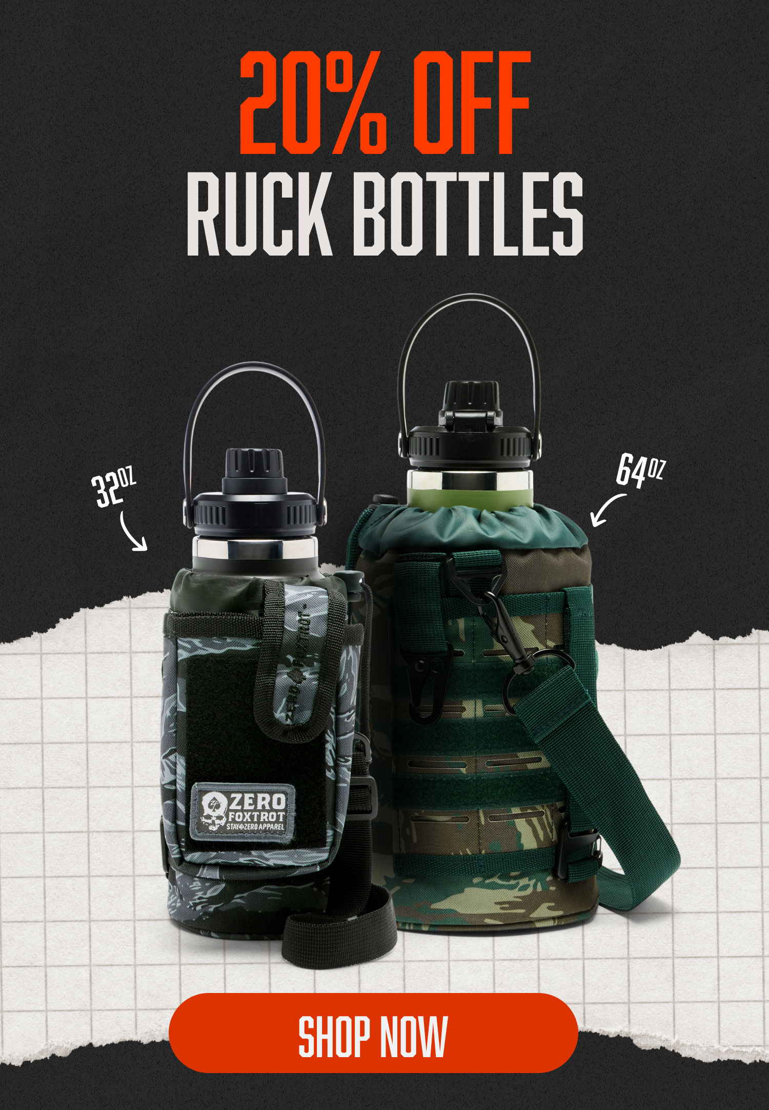Shop 20% off Ruck bottles