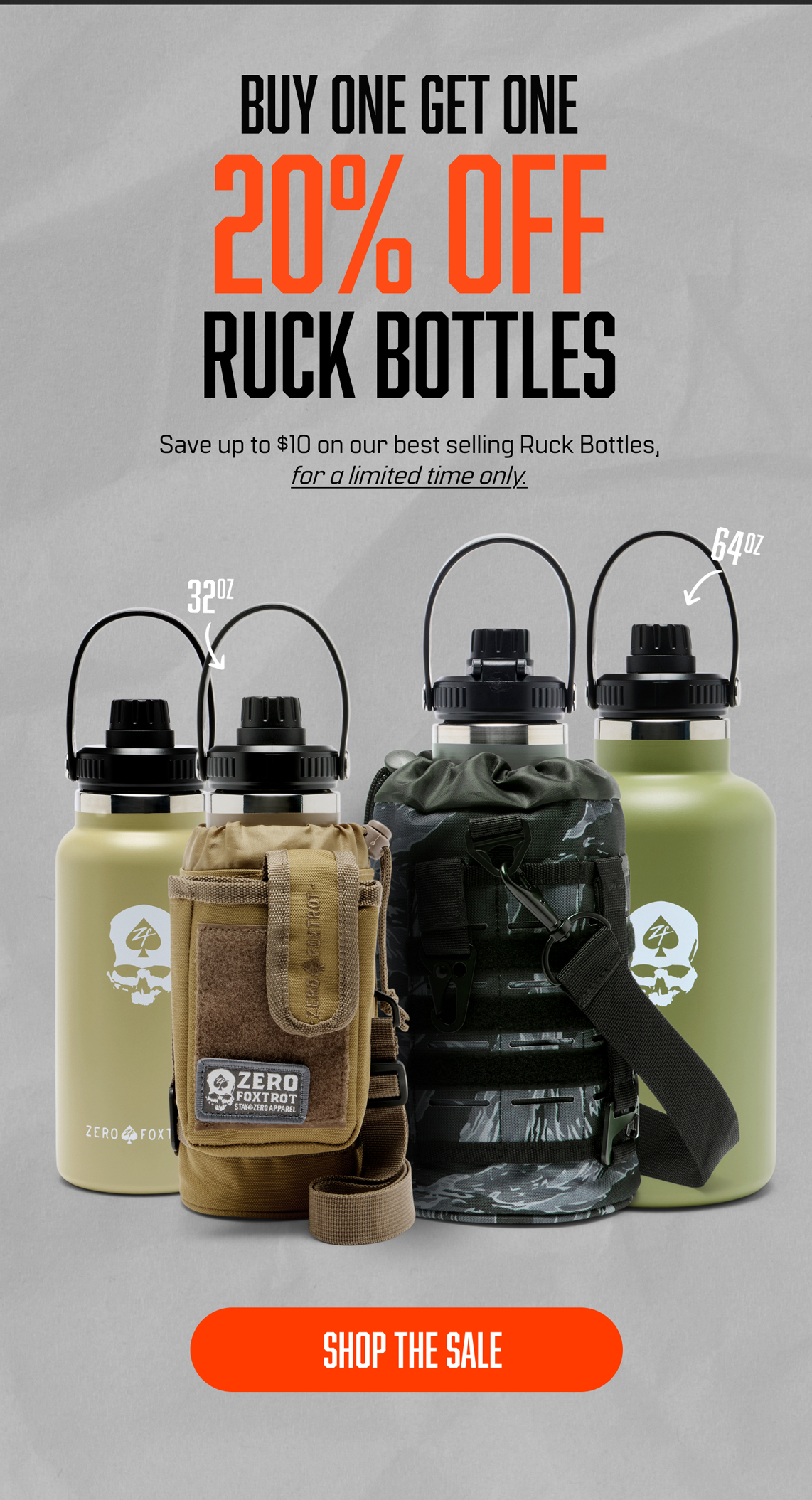 Shop 20% off Ruck bottles