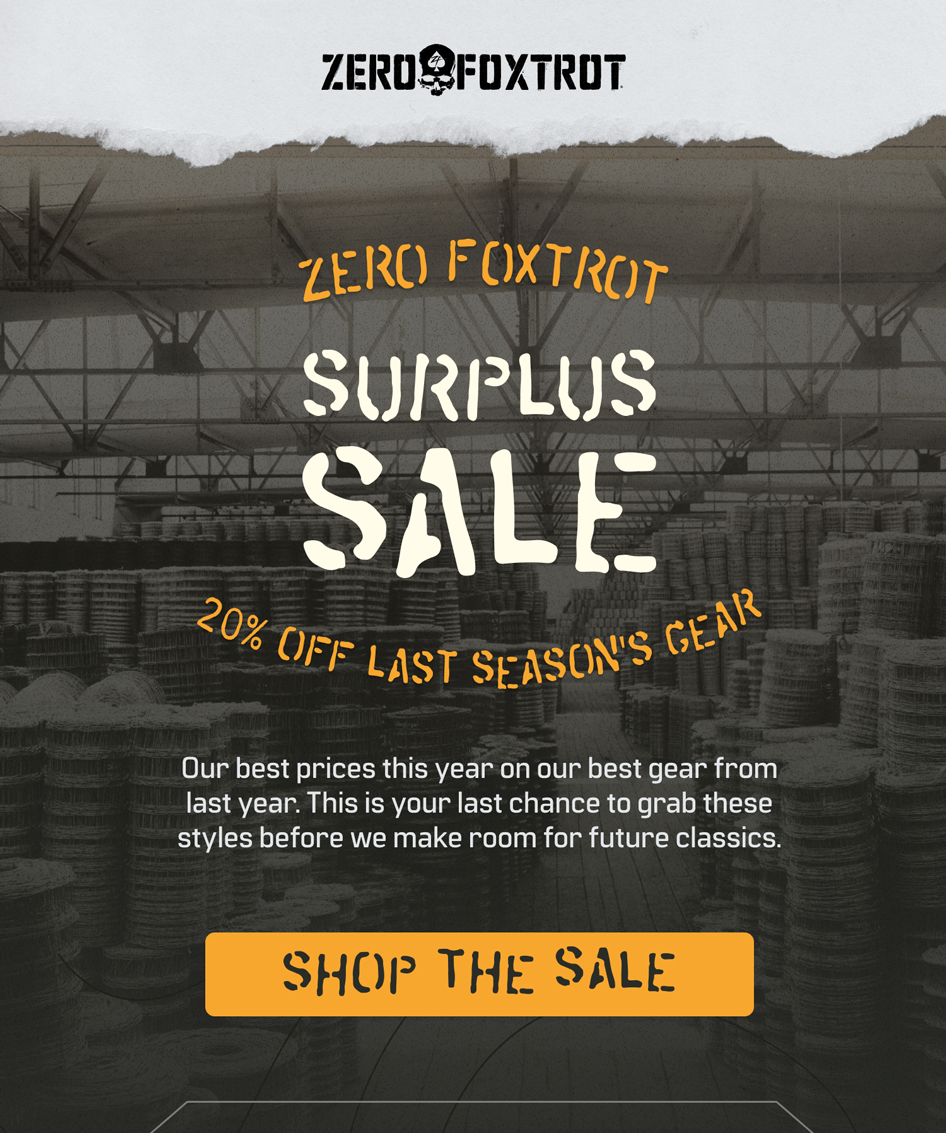 SURPLUS SALE 20% OFF SELECT PRODUCTS.