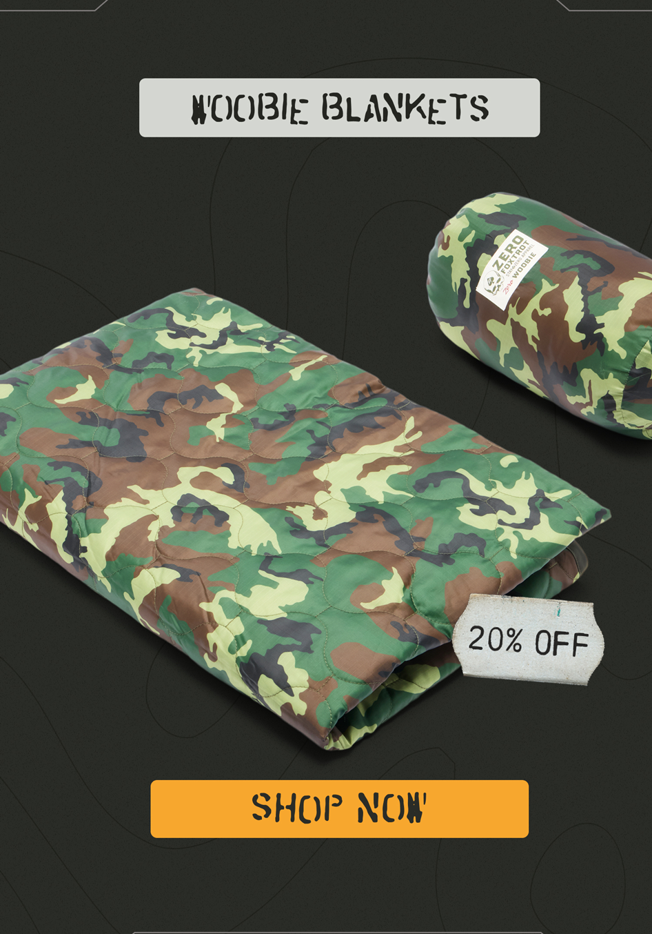 SURPLUS SALE 20% OFF WOOBIE BLANKETS.