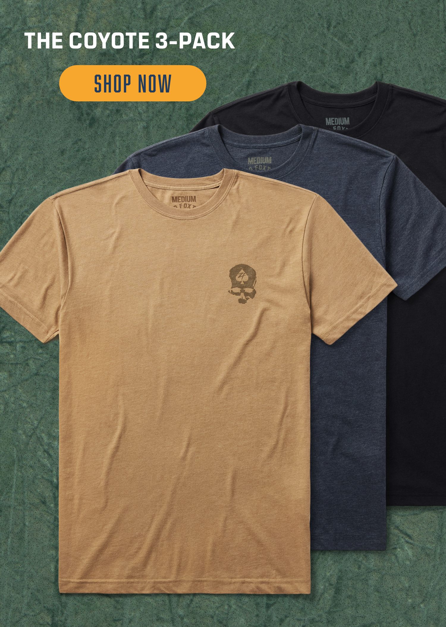 ZF Core Tee Coyote 3-Pack