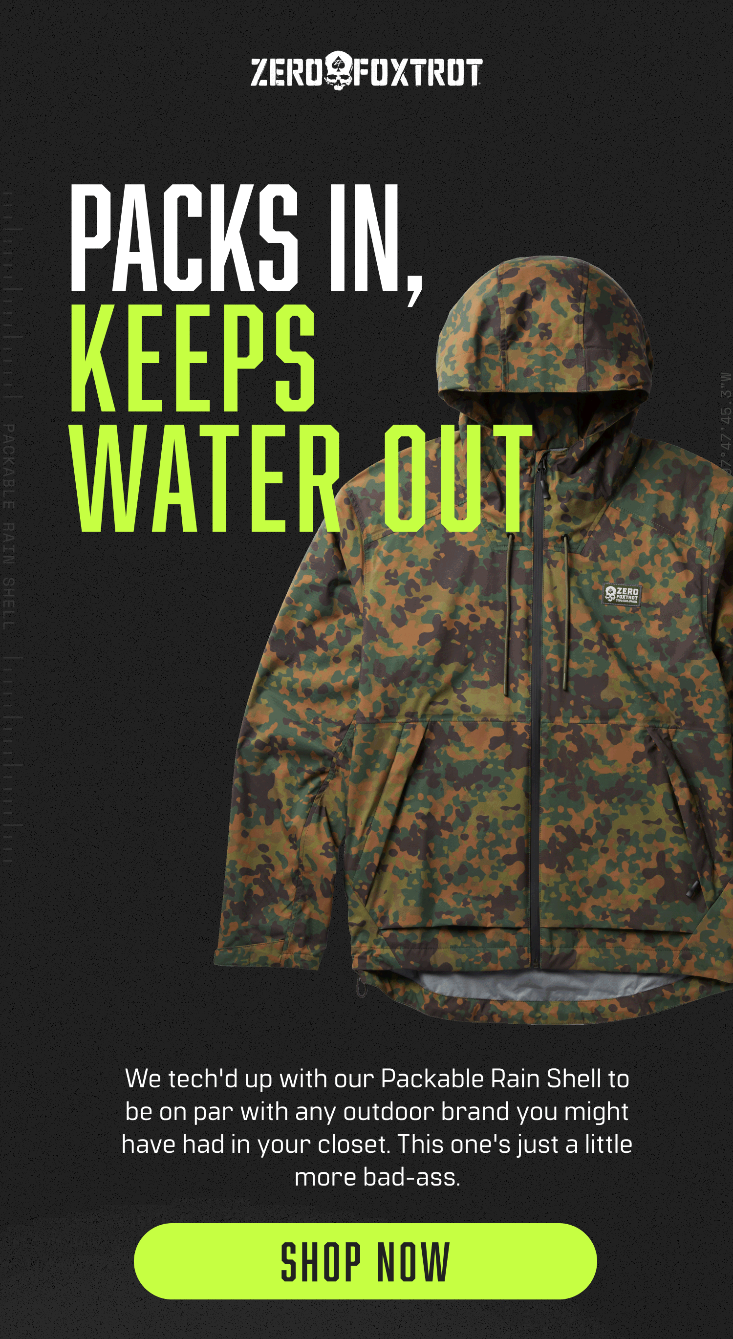 Packable Zero Rain Shell